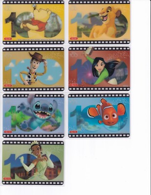 DISNEY 100 YEARS OF WONDER BUSHIROAD CLEAR CARDS COLLECTION