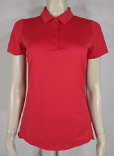 NWT Under Armour Golf red short sleeve performance polo shirt ladies Small