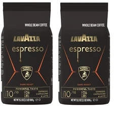 Lavazza Espresso Whole Bean for Automobili Lamborghini, Dark Roast ( 2 - pack )