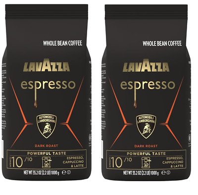 Lavazza Espresso Whole Bean for Automobili Lamborghini, Dark Roast ( 4.4 lb  )