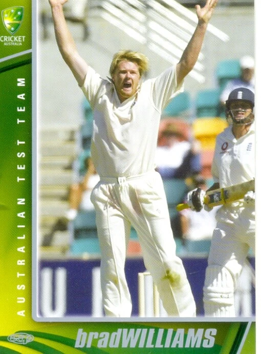 2003 2004 Australian Cricket Test Team Card 17 Brad Williams - Image 1 of 1