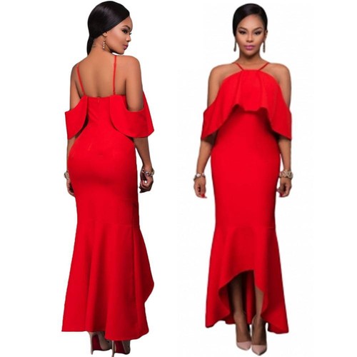 Hem Maxi Long Gown Party Dress 