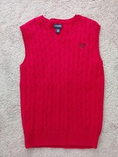 CHAPS Boys VEST Size L 14-16 red
