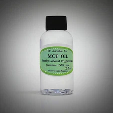 2 OZ PURE PREMIUM MCT OIL 100% COCONUT SOURCED VEGAN NATURAL by DR.ADORABLE
