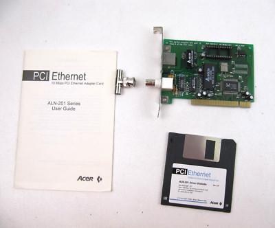 ACER ALN-201 10 MBPS PCI ETHERNET ADAPTER CARD NETWORK LAN Retro
