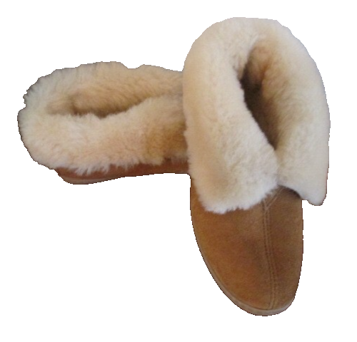 SAOLA Minnetonka stivaletti ciabatte suola gomma pelle scamosciata vera pelliccia di shearling foderati 8