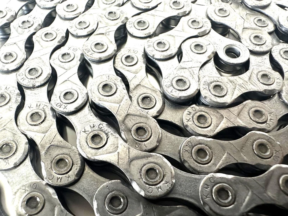 Lote de 2 cadenas antioxidantes para bicicleta KMC X10 EPT 10 velocidades 114 L se adapta a SRAM Shimano Foto 3 de 4