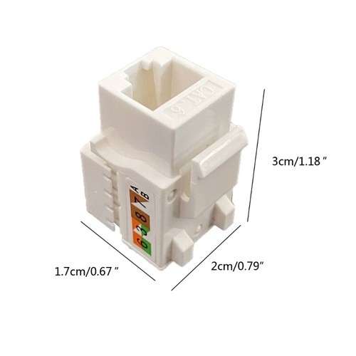 AMP Type Quality CAT6 Module UTP RJ45 Connector Keystone Jack - Photo 8/8