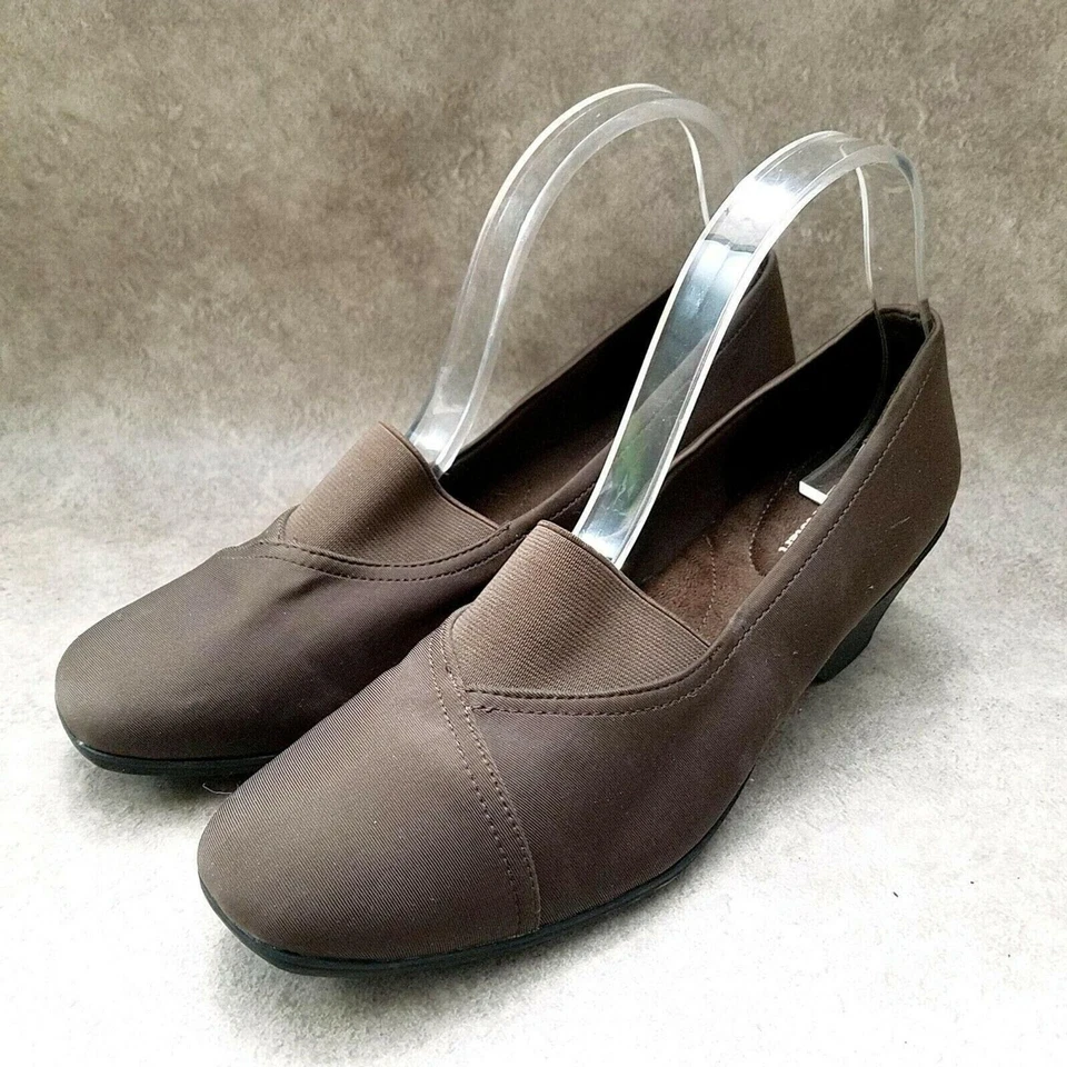 Mocasín sin cordones George Comfort Start para mujer talla 11 M marrón tacón de 2,5" Foto 3 de 4