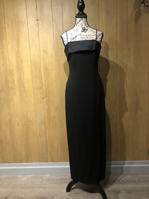 90s Vintage Alex Evenings Black Spaghetti Strap Sheath Maxi Dress Sz6 | eBay 90s Vintage Alex Evenings Black Spaghetti Strap Sheath Maxi Dress Sz6 | eBay