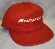 Vintage 1980's " Snap-On Tools " Red Snapback Foam Trucker Automotive Racing Hat