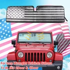 Fit Jeep Wrangler JK TJ Front Windshield Sunshade Protector Sun shade Visor 1pcs