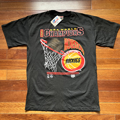 Vintage 1994 Houston Rockets NBA Champions Shirt Large My Favorite Team NWT