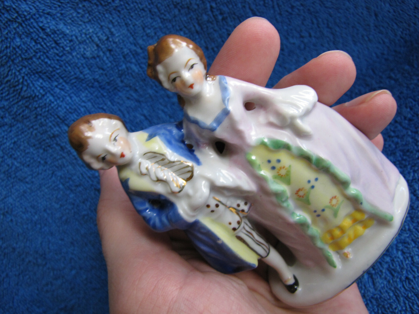 Germany porcelain figurine  IMPORT Vintage German pottery 