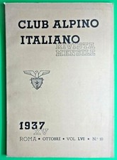ITALIAN ALPINE CLUB MONTHLY MAGAZINE N.10 OF 1937-N.9180