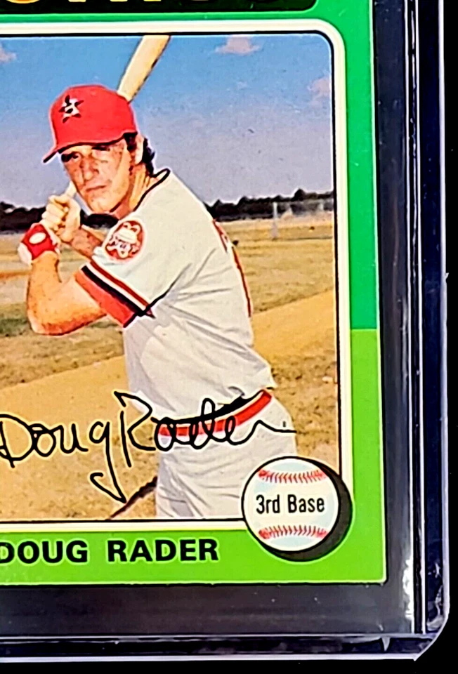 1975 Topps Mini #165 Doug Rader Houston Astros Vintage Baseball Card - Image 4 of 4