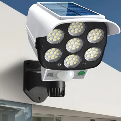 Energy - Efficient RV Solar LED Floodlight w/Motion Sensor & Remote Ctrl