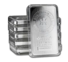 10 AIR-TITE 10oz Silver Bar STANDARD Size Capsule Acrylic Case
