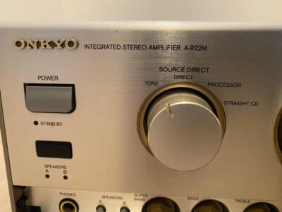 ONKYO A-922M Integrated Amplifier AC100V Silver Confirmed