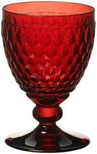 Red Wine Goblet Glass by Villeroy & Boch Red Single / 2 & 4 Set - Boston