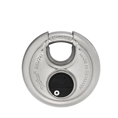 Abus 20/70 Diskus Plus Padlock, Keyed Different with 2 Keys