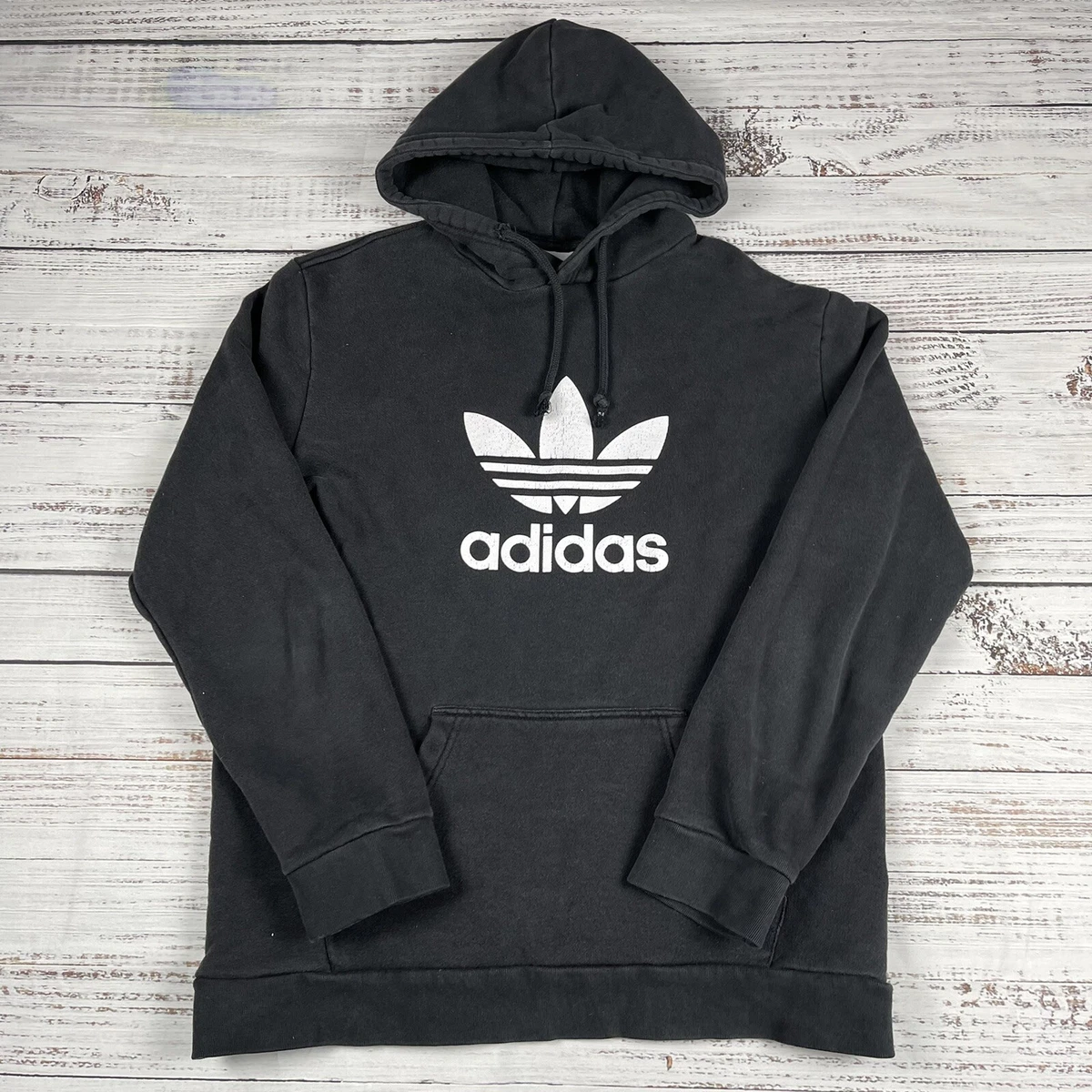 adidas originals big trefoil pullover hoodie