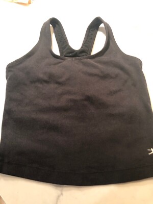 Danskin Women's Workout tank Top Black (Faded) Size S Petite