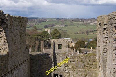 Photo 6x4 Keep and countryside, Middleham Middleham/SE1287 Looking acros c2014