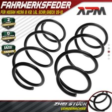 2x Federn Fahrwerksfeder Vorne für Nissan Micra III K12 1.6L Schrägheck 05-10