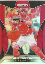 2019 Panini Prizm J.T. Realmuto #89 Red White Blue Prizm SP