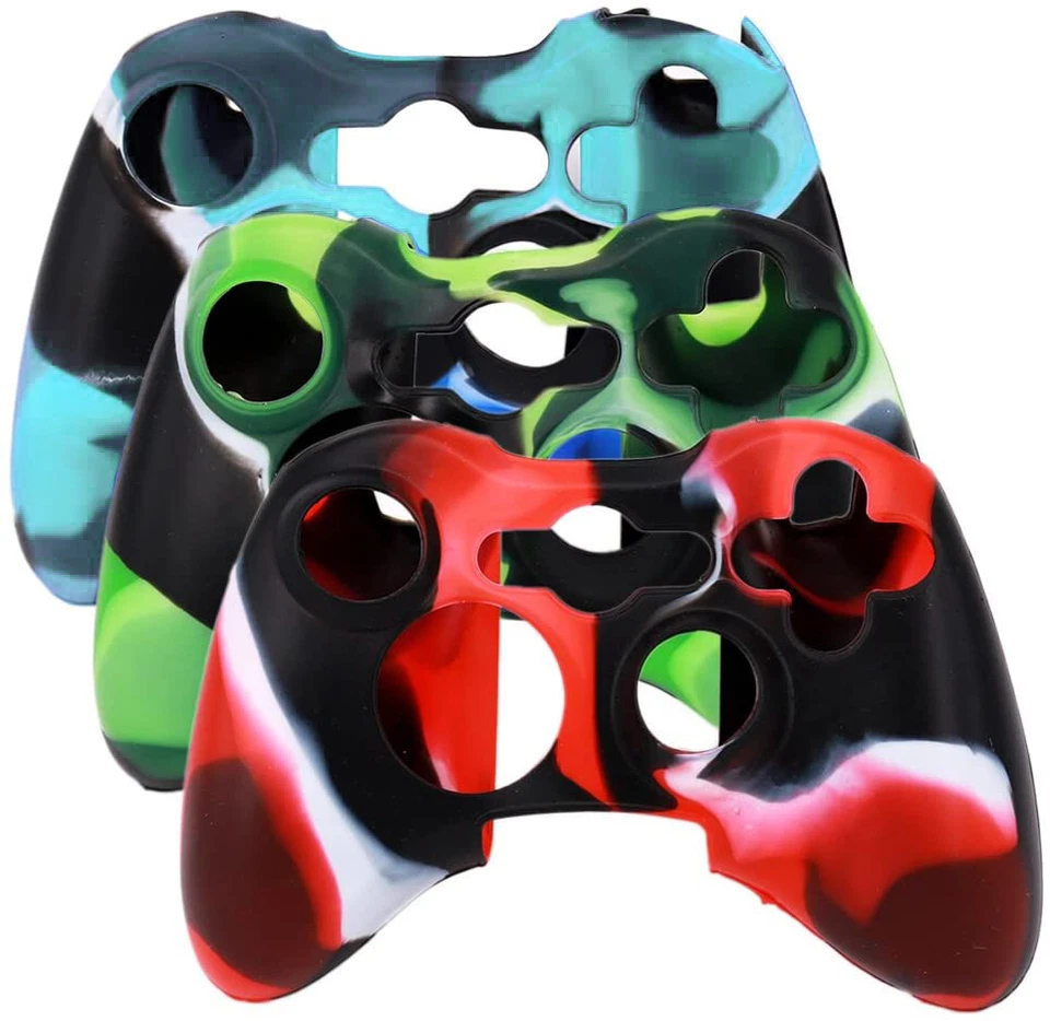 4 X Rubber Skin Silicone Gel Protective Cover For Microsoft Xbox 360 Controller - Image 4 of 4