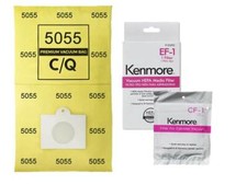 12 Bags for Kenmore Progressive Canister Vacuum Cleaner 5055 C EF1 CF1 Filter