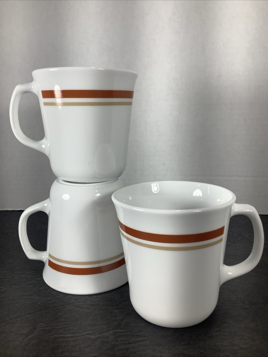 Corning 8oz Cinnamon Chestnut NEW Coffee Tea Cups/Mugs~Set Of 3