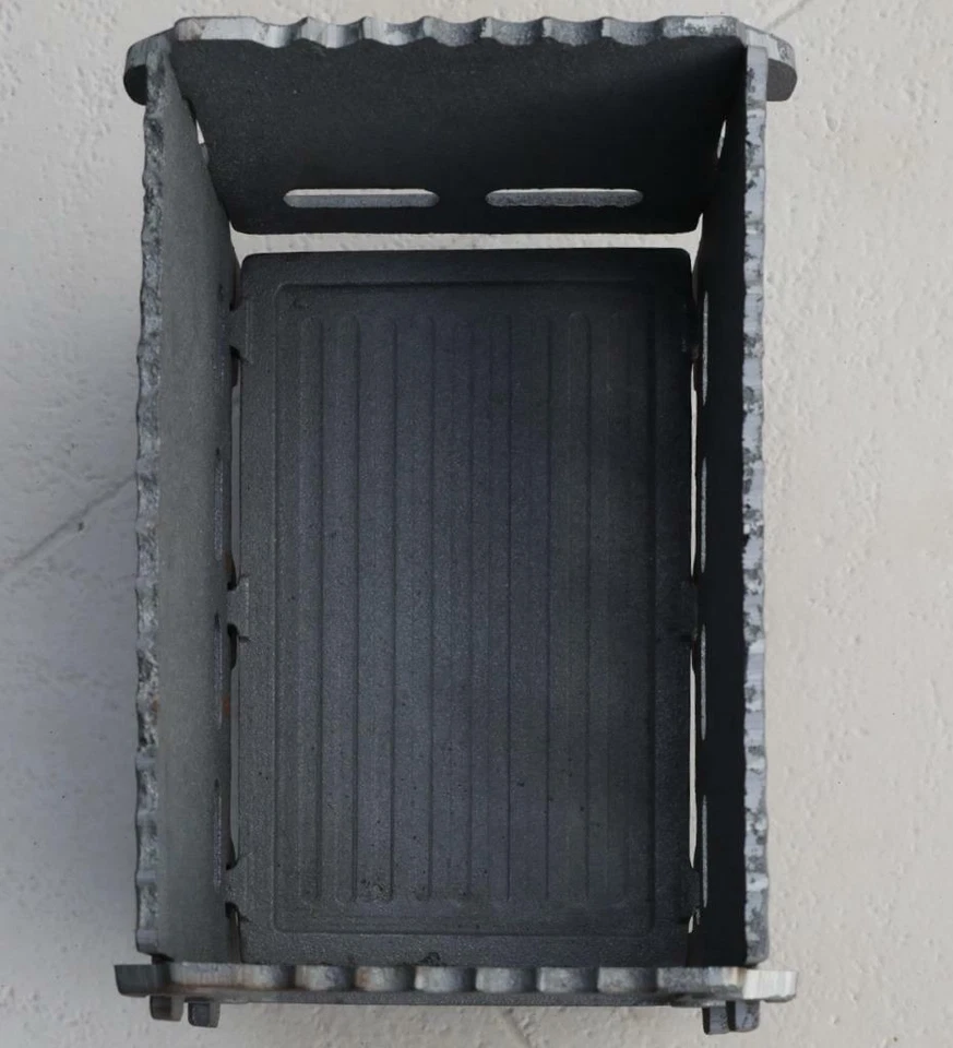 Mangal Russian Shashlyk BBQ Brasero de Hierro Fundido Parrilla de Barbacoa Portátil 17kg/37LB Foto 3 de 4