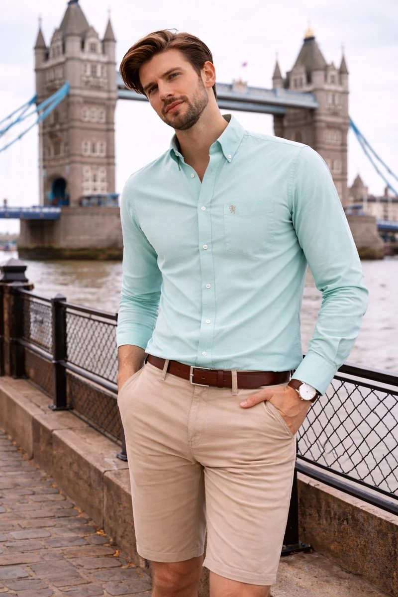 mint green dress shirt outfit in Men's Formal Shirts for sale Shop By Type