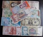 World Foreign currency 10 *small and Large Bank Notes* lot B347 — photo 5