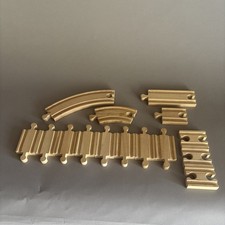 Plan Toys Wooden Railway Track Assorted Lot 15 Items