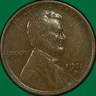 1911-D Lincoln Wheat Cent Near Extremely Fine Near XF Coin #41020