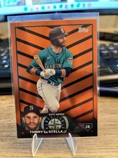 2023 Topps Update Tommy LaStella Orange & Black Parallel #US189 Seattle Mariners