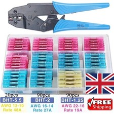 250x Assortment Heat Shrink Wire Connector Ring Spade Terminal Marine Automotive