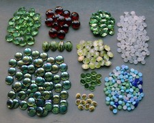 Konvolut Vintage Cabochons & Schmucksteine 250g BUNT Glas Hobby | Bastelbedarf