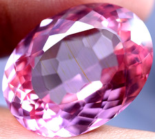 Natural 29.99 Ct Padparadscha Sapphire GGL Certified Sparkling Loose Gemstone