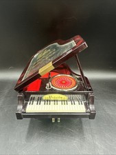 Vintage Vast Stride Grand Piano Music Jewelry Box Plays Music