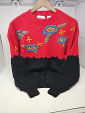 Vintage Justin B. Jones Embroidered Sweater Medium