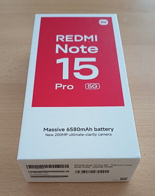 Xiaomi Redmi Note 15 Pro 5G 8GB RAM 256GB Titanium Color 200MP Kamera