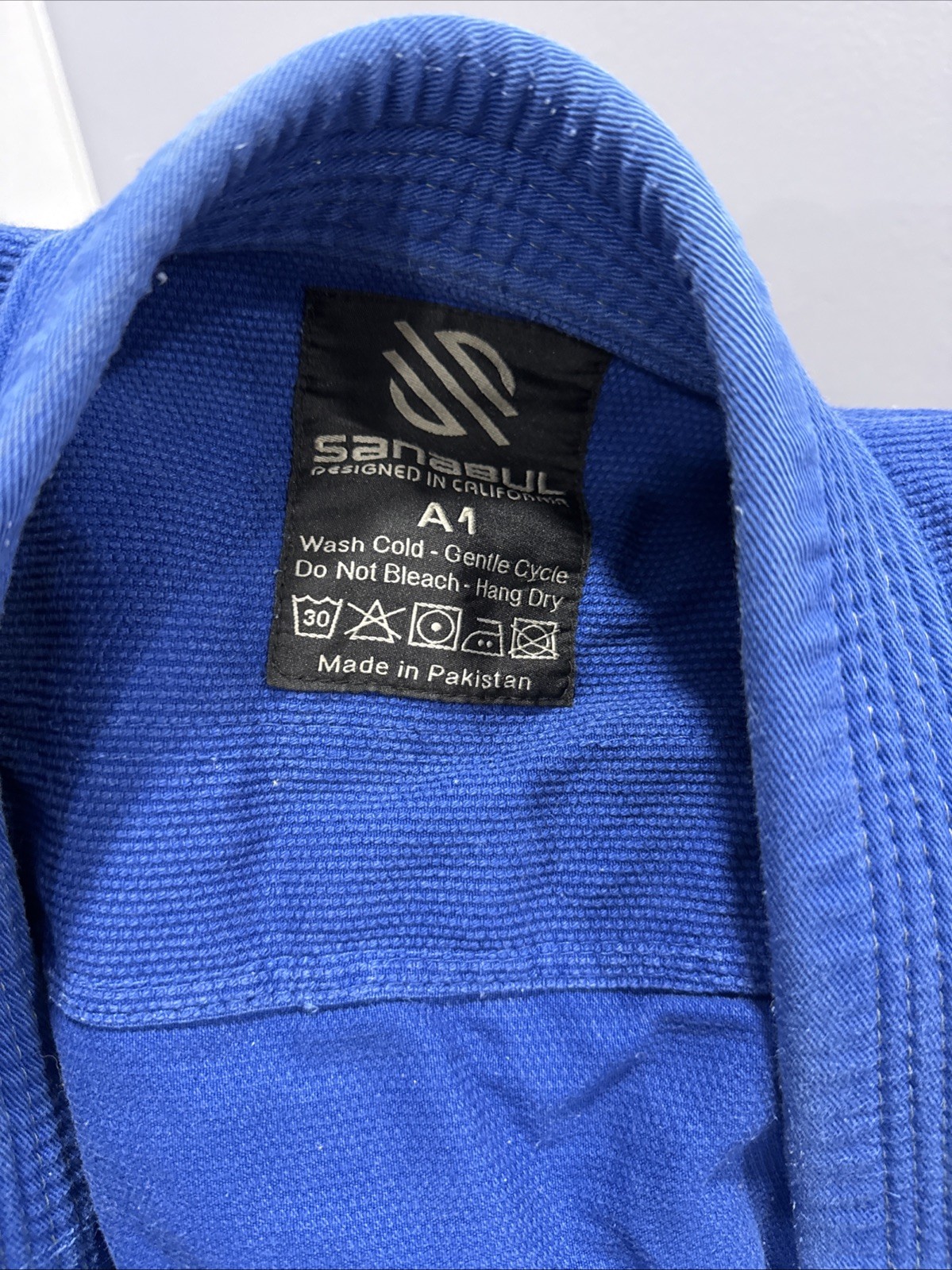 Sanabul Essential Men's BJJ GI A1 BLUE Brazilian Jiu Jitsu Lightweight Cotton