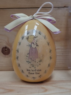 *You re A Wish Come True* Vintage 1996 PRECIOUS MOMENTS EGG ORNAMENT Easter