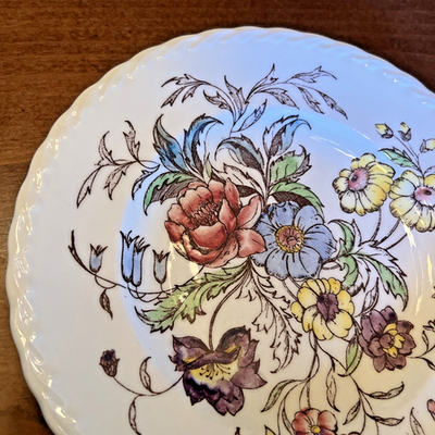 【mkuさま】vintage plate ❀ 優しい 小花柄の 深皿 a 4 vintage Vernon Kilns 