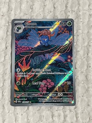 Gloom 198/197 Illustration Rare Pokemon Obsidian Flames SV03 NM