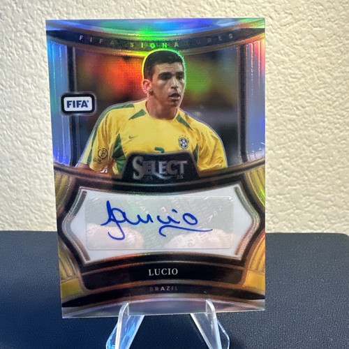 2024-25 Panini SELECT FIFA SIGNATURES LUCIO Silver Prizm Auto Brazil LEGEND - Picture 2 of 3